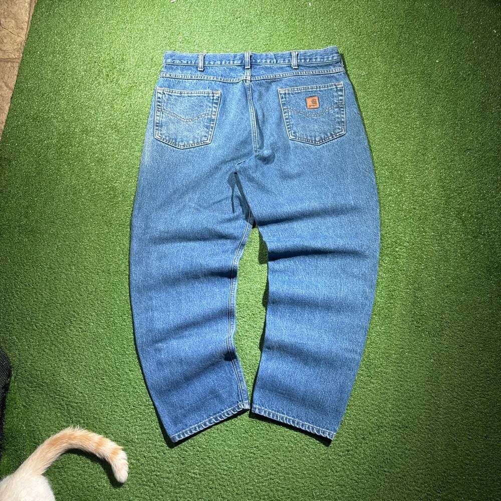 Carhartt B17 DST Men's Relaxed Fit Blue Denim Jeans 38x30